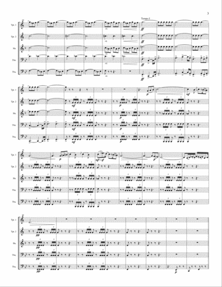 Capriccio Italien, Op. 45 Brass Ensemble scores gallery preview page 4