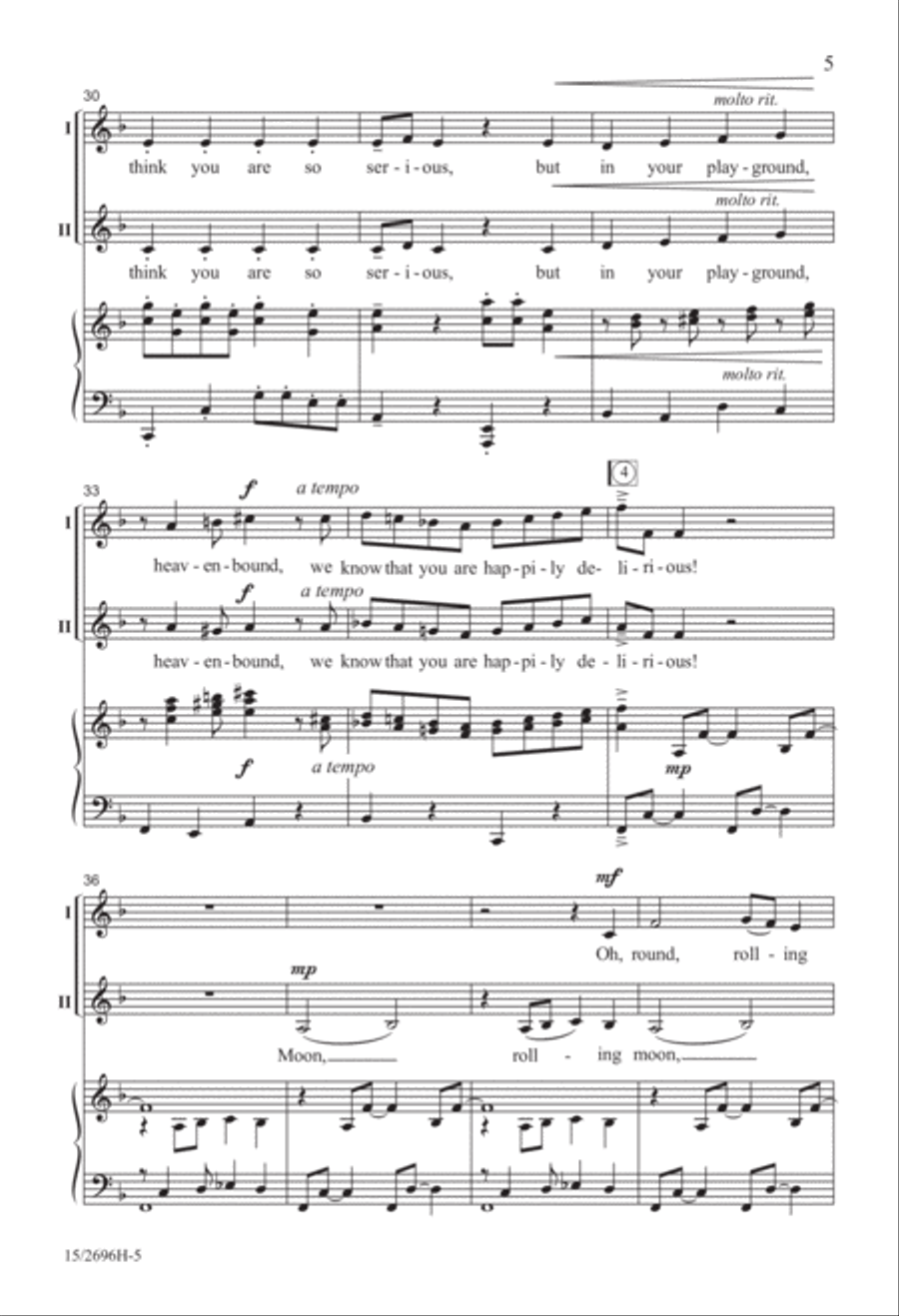 Round, Rolling Moon 2-Part scores gallery preview page 6