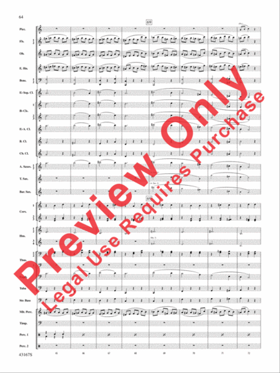 Down to the Sea in Ships (from the NBC TV Film Project 20) Concert Band scores gallery preview page 65