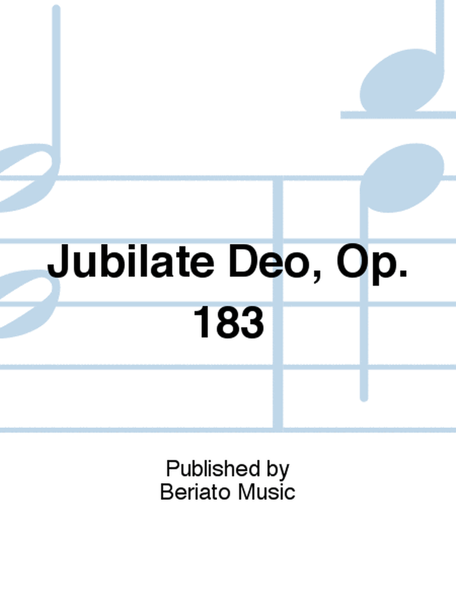 Jubilate Deo, Op. 183