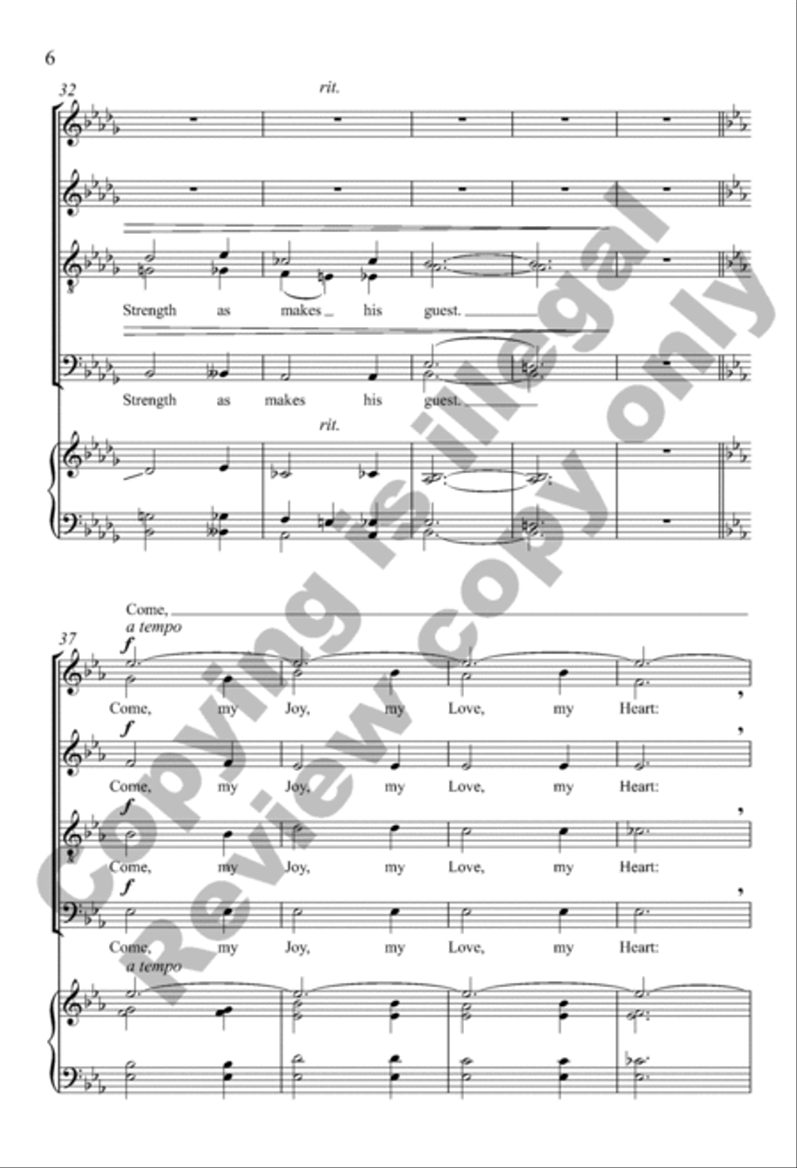 Come, My Way, My Truth, My Life Divisi scores gallery preview page 6