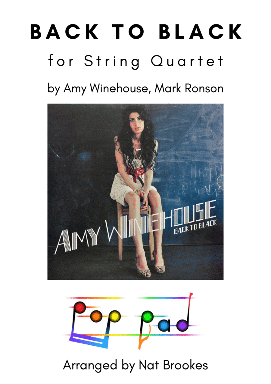 Back To Black String Quartet scores gallery preview page 1