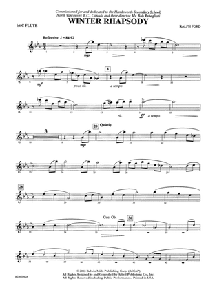 Winter Rhapsody: Flute