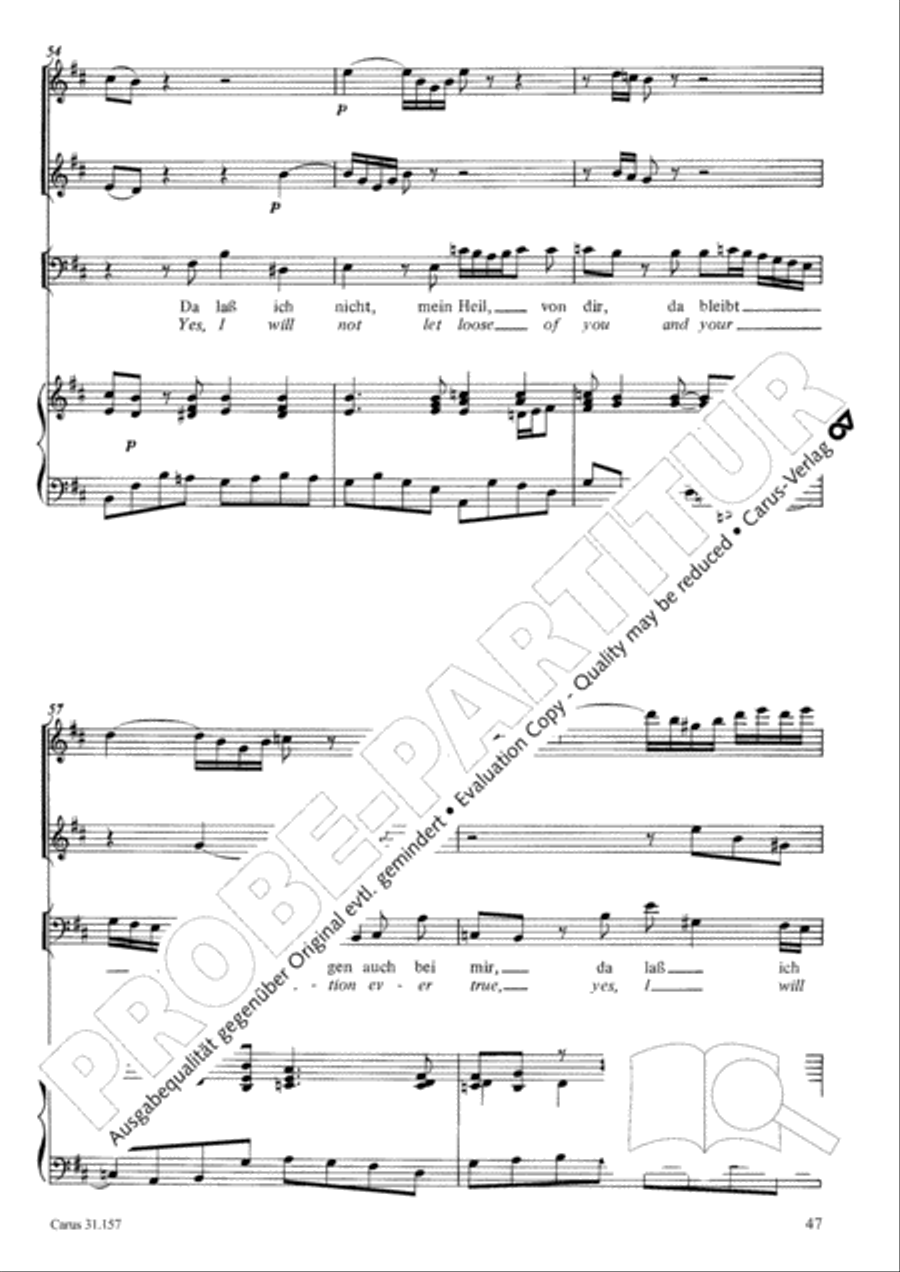 Lord, do not depart until I am blessed (Ich lasse dich nicht, du segnest mich denn) TB scores gallery preview page 48