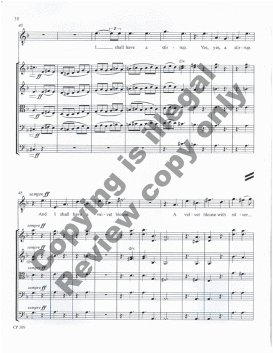 Songs of Laughter, Love, & Tears (Full Score & Parts) String Orchestra scores gallery preview page 68