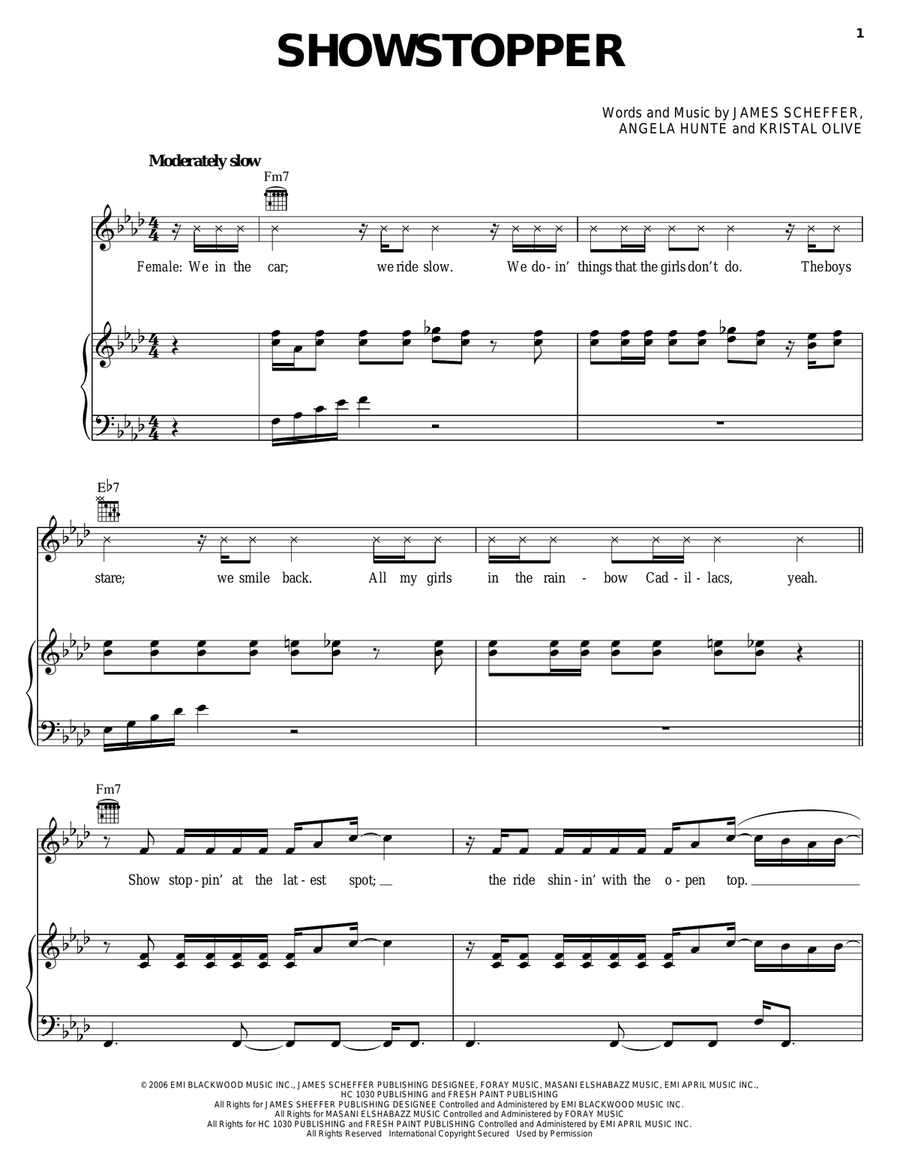 Showstopper Showstopper Acoustic Guitar scores gallery preview page 1