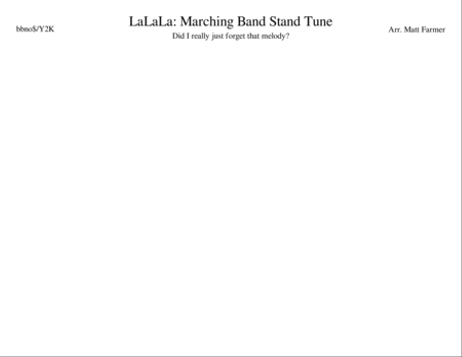 Lalala Large Ensemble scores gallery preview page 1