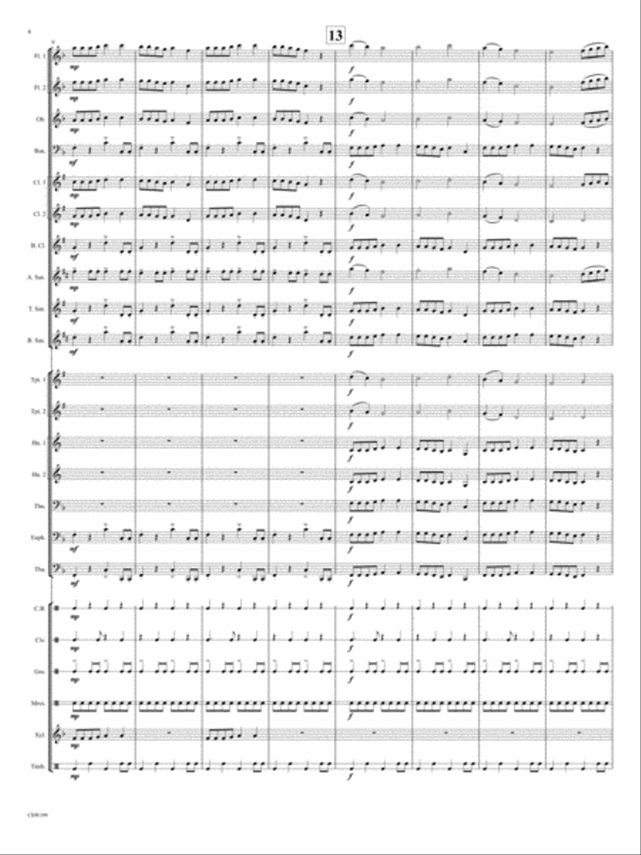 Danza Latina Danza Latina Concert Band scores gallery preview page 4