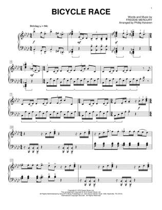 Book cover for Bicycle Race [Classical version] (arr. Phillip Keveren)