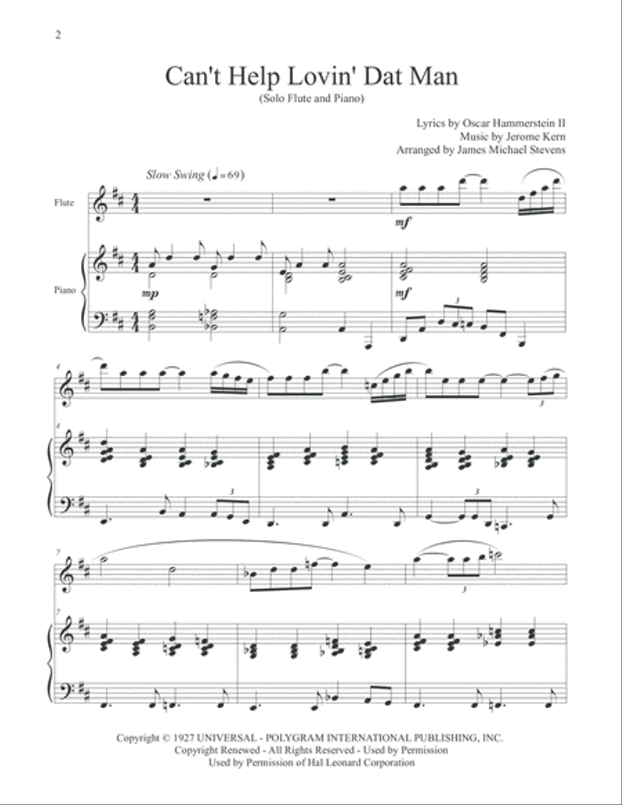 Can't Help Lovin' Dat Man Flute Solo scores gallery preview page 2