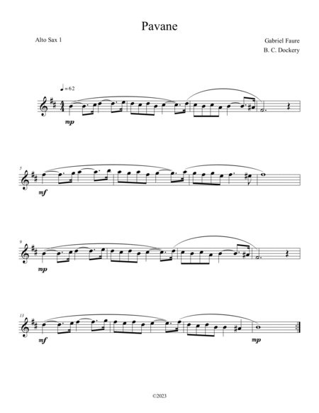 Pavane (Alto Sax Duet) image number null