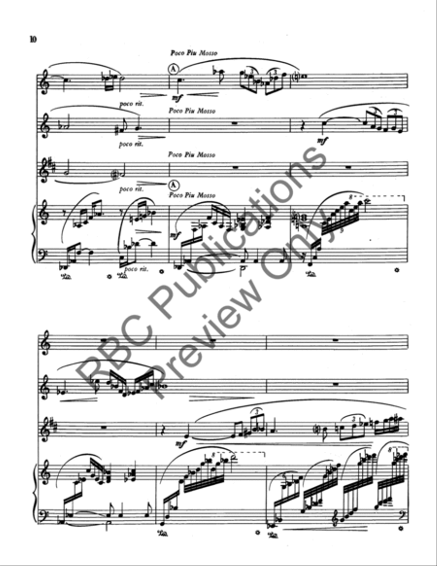 Mulholland Suite 2 Flutes/Clarinet Clarinet scores gallery preview page 11
