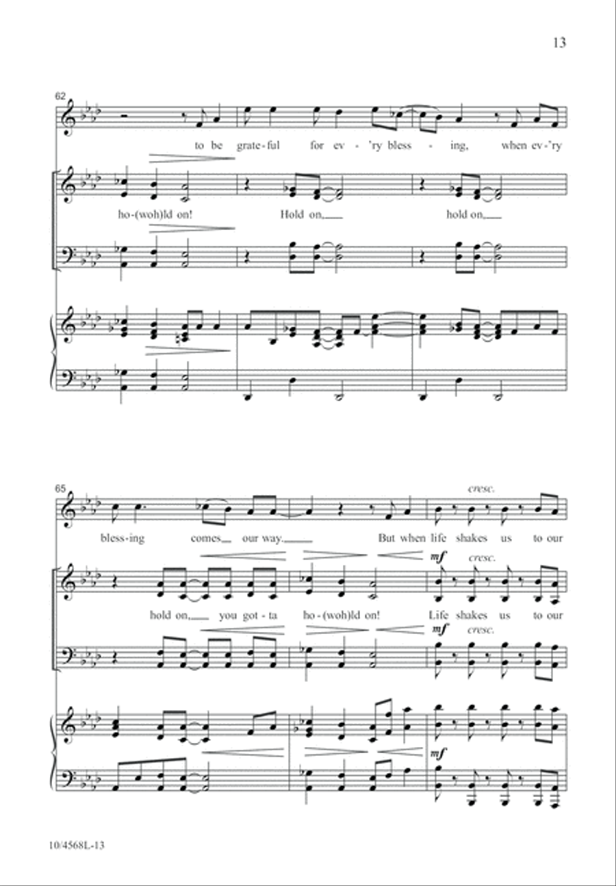 Hold On to the Rock 4-Part scores gallery preview page 14