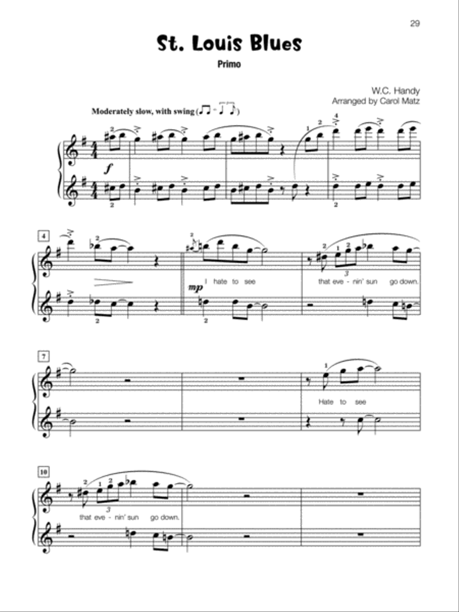 Famous & Fun Duets, Book 5 Small Ensemble scores gallery preview page 14