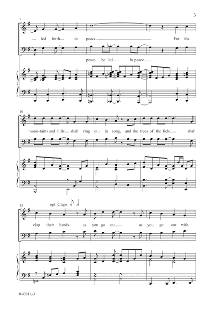 You Shall Go Out with Joy! 4-Part scores gallery preview page 3