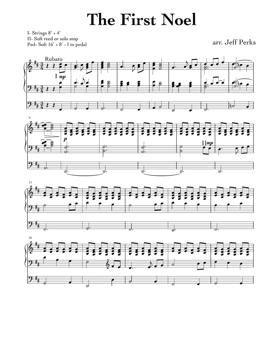 The First Noel Organ Solo scores gallery preview page 1