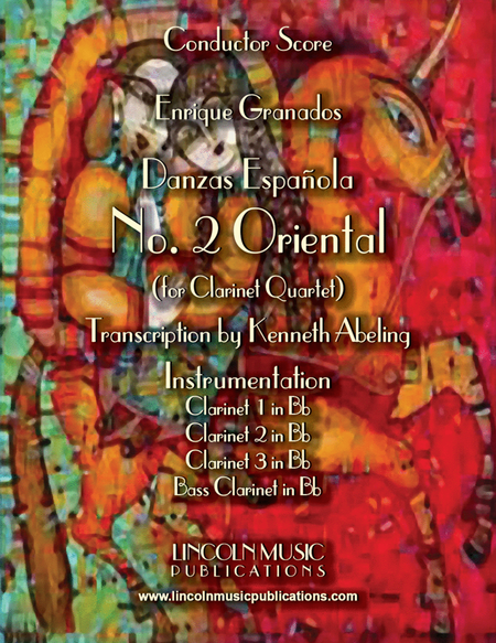 Granados – Danza Española - No.2 “Oriental” (for Clarinet Quartet) image number null