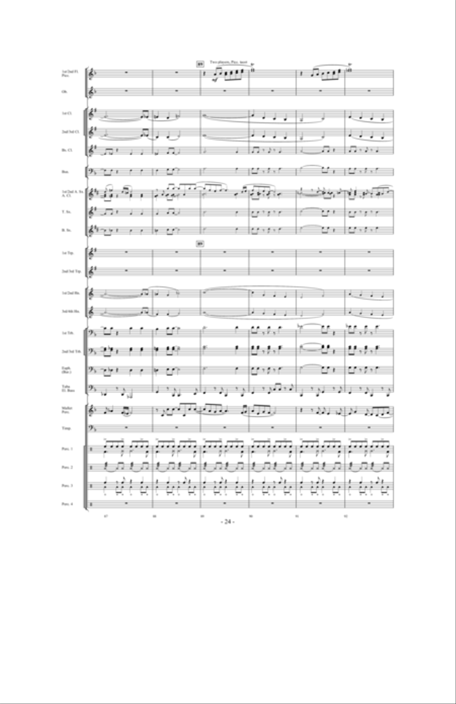 Brazil: Ceremony, Song and Samba Concert Band scores gallery preview page 23
