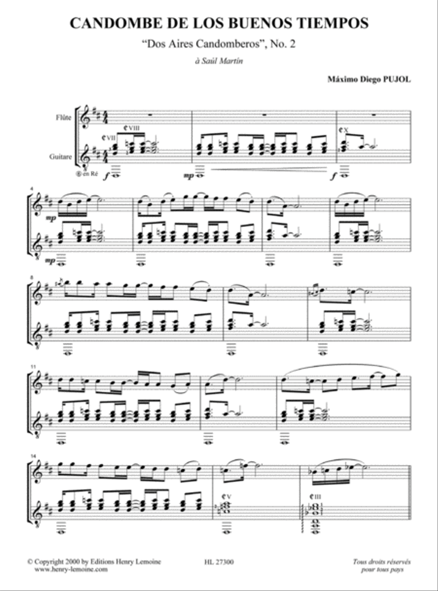 Aires Candomberos (2) Flute scores gallery preview page 3