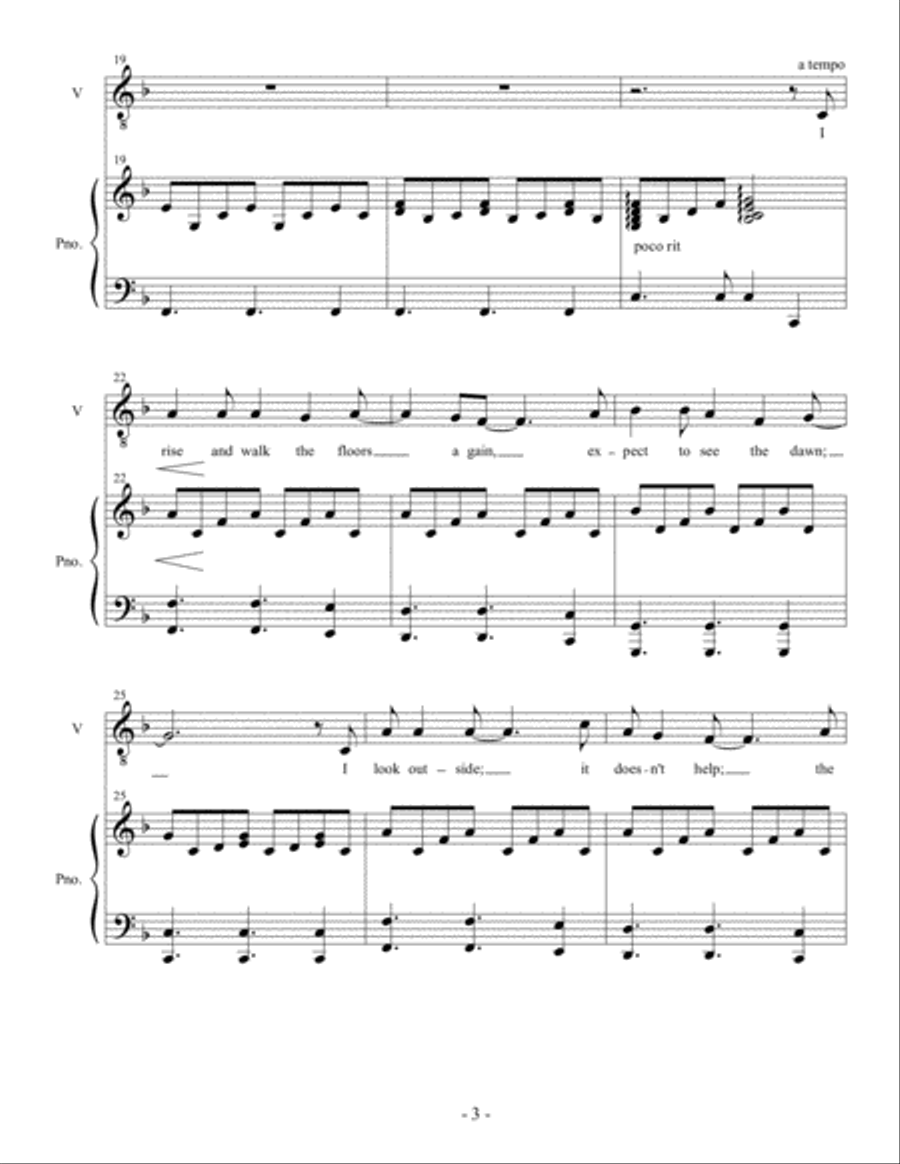 Till the Dark's Afraid of Me Piano scores gallery preview page 3