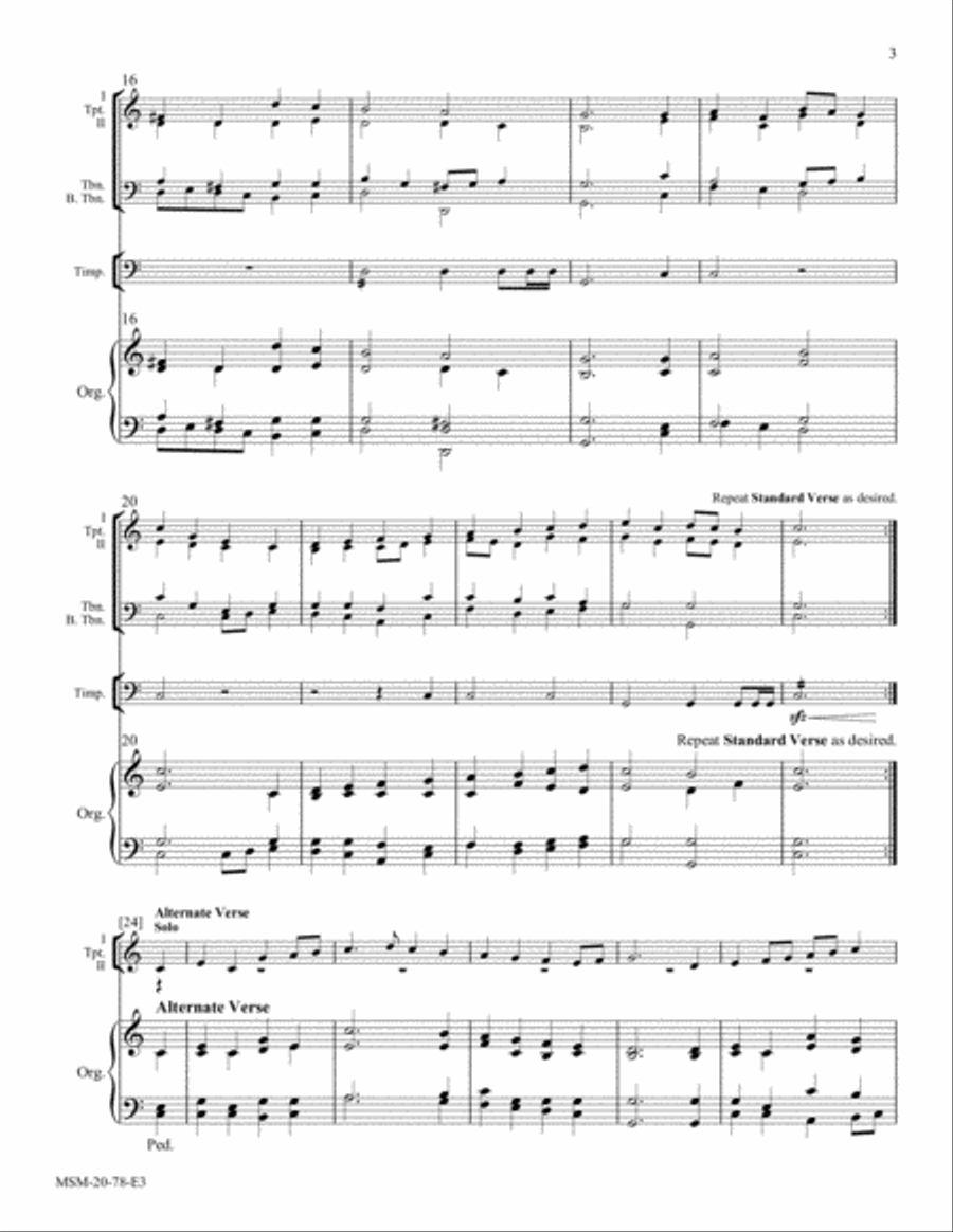 Rejoice, the Lord Is King Choir scores gallery preview page 3