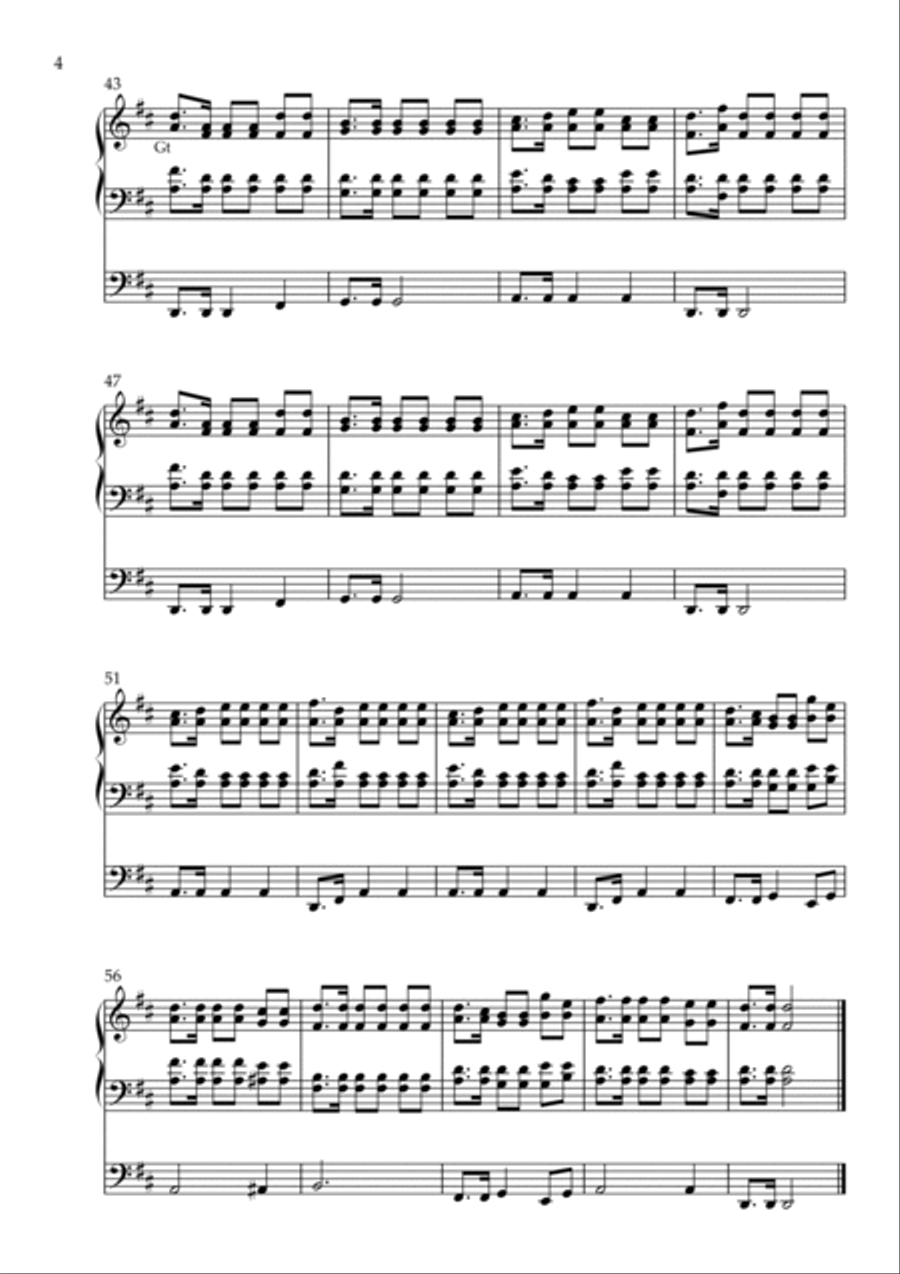 Gaudeamus Igitur Suite, Op. 146 (Organ Solo) by Vidas Pinkevicius (2022) Organ Solo scores gallery preview page 4