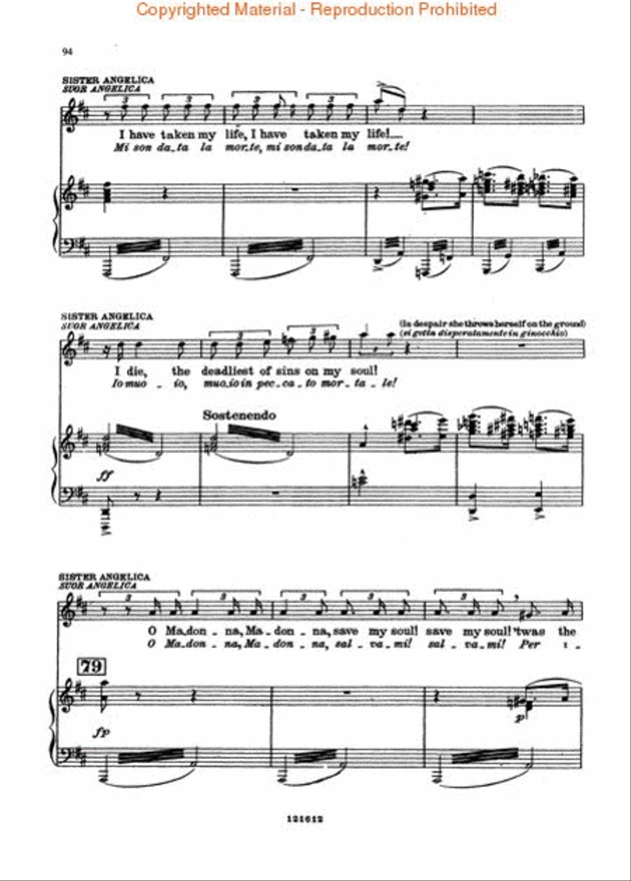 Suor Angelica Voice scores gallery preview page 4