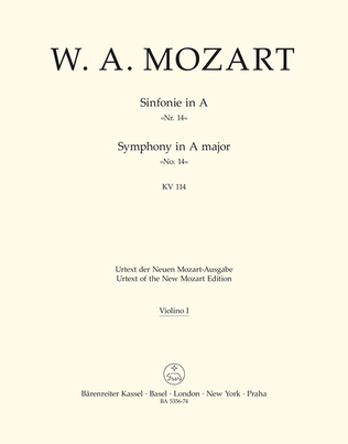 Symphony, No. 14 A major, KV 114