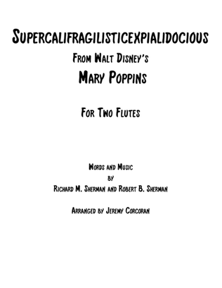 Book cover for Supercalifragilisticexpialidocious from Walt Disney's MARY POPPINS