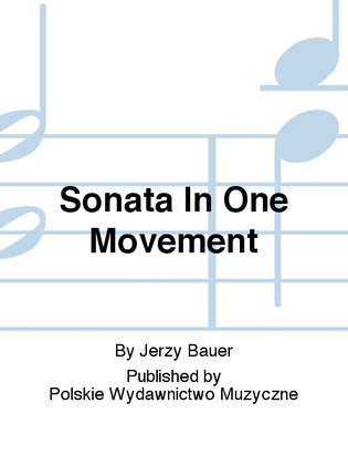 Sonata In One Movement