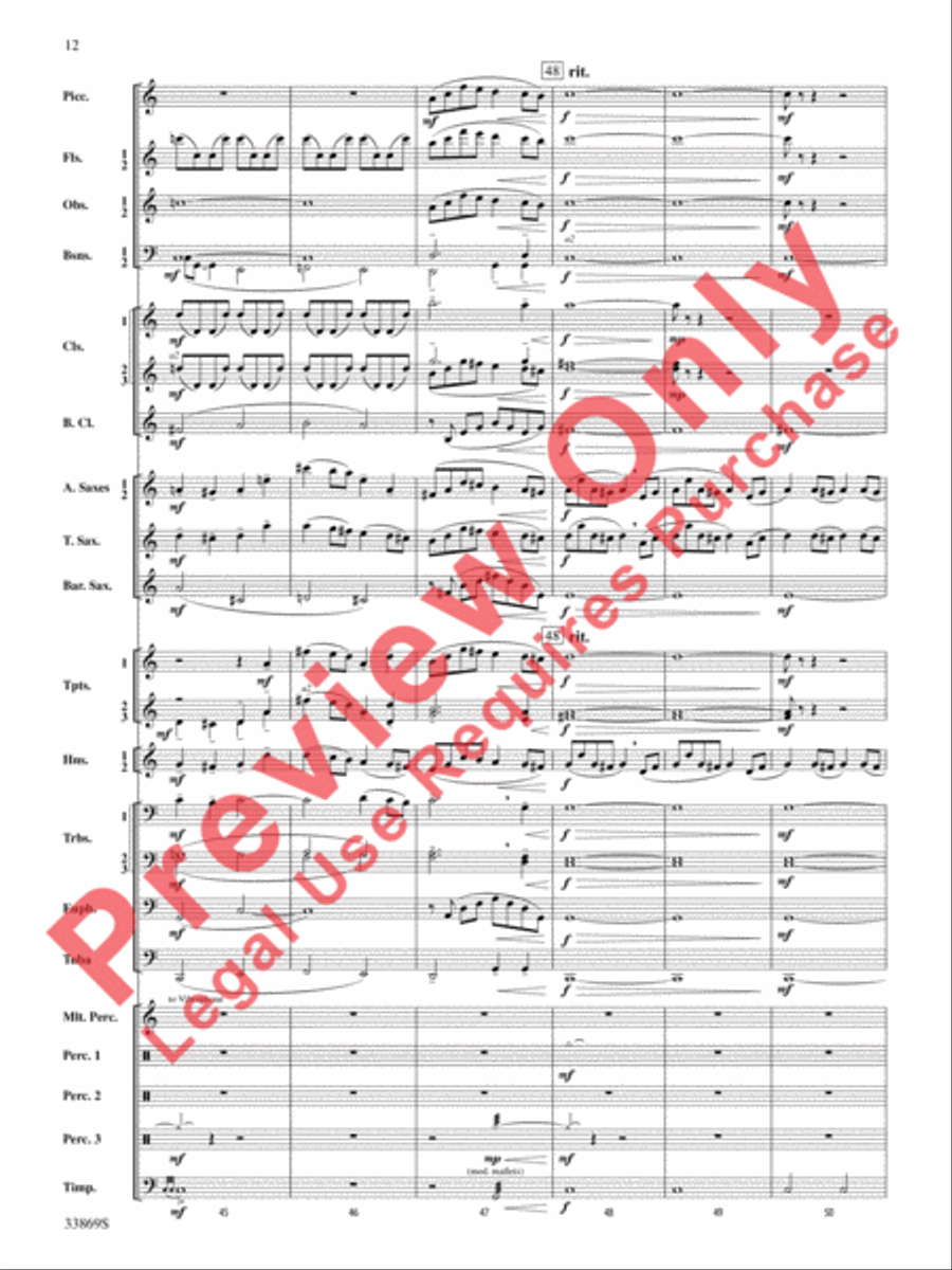 Mt. Everest Concert Band scores gallery preview page 13