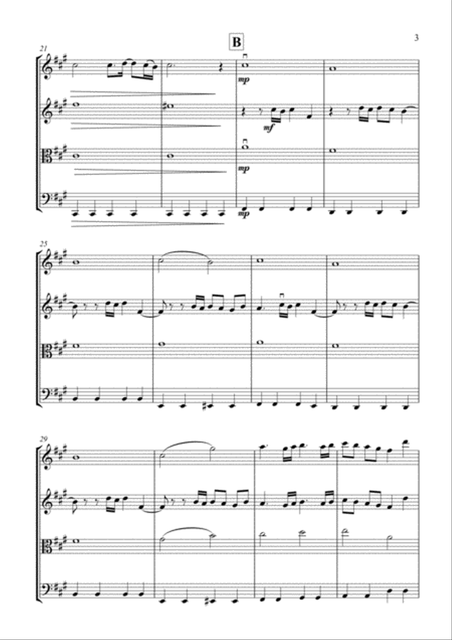 Final Countdown String Quartet scores gallery preview page 3