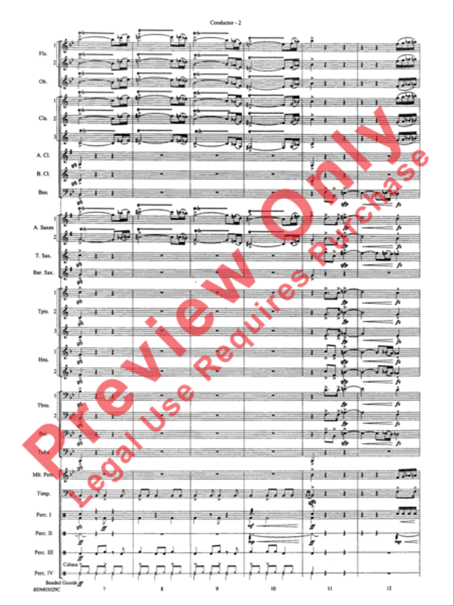 The Last Battle Concert Band scores gallery preview page 5