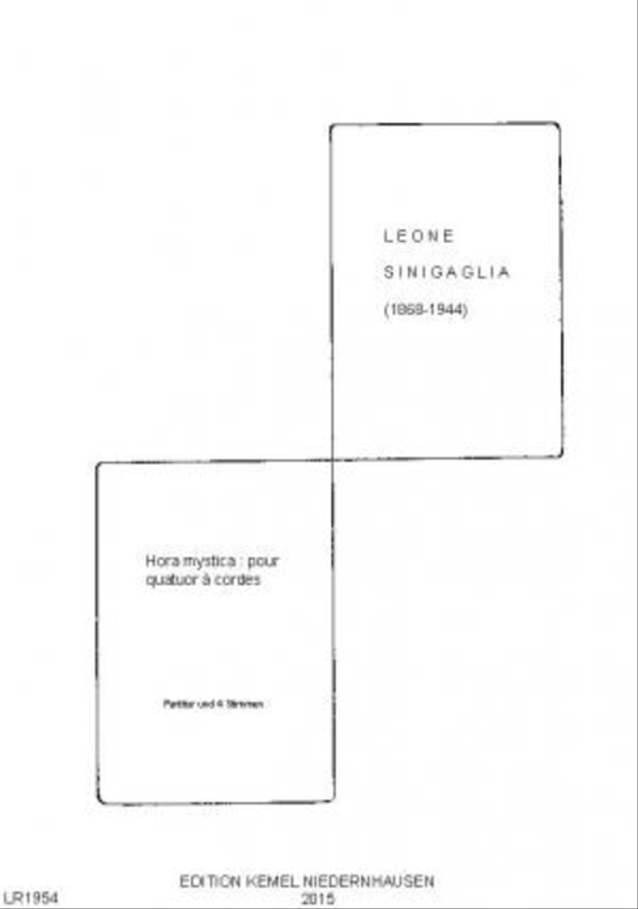 Hora mystica String Quartet scores gallery preview page 1