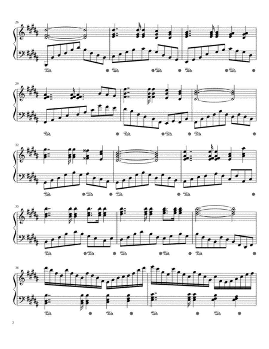 Ballade in B Major Ballade in B Major Piano Solo scores gallery preview page 2