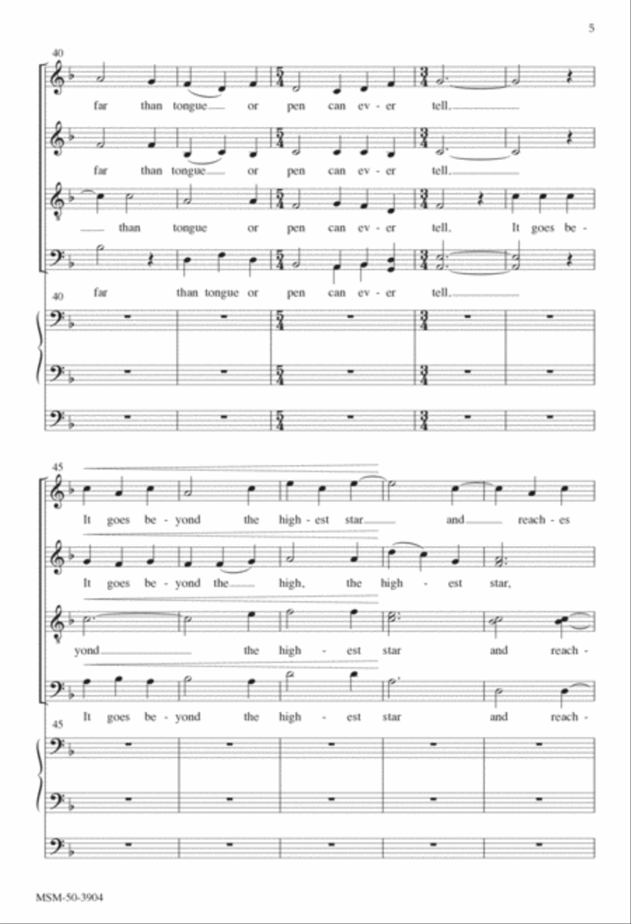 The Love of God Divisi scores gallery preview page 5