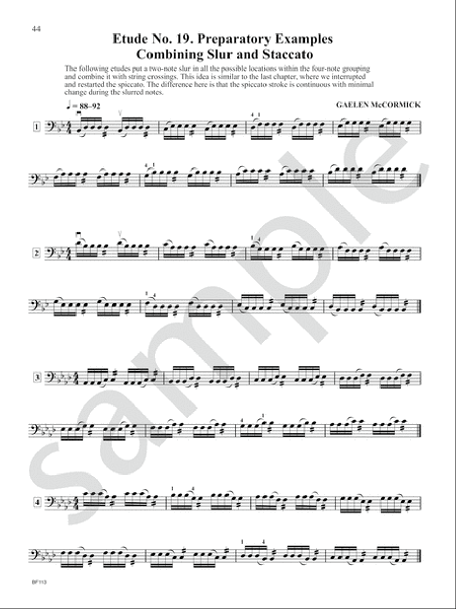 Mastering the Bow (Part 2: Spiccato) Double Bass scores gallery preview page 11