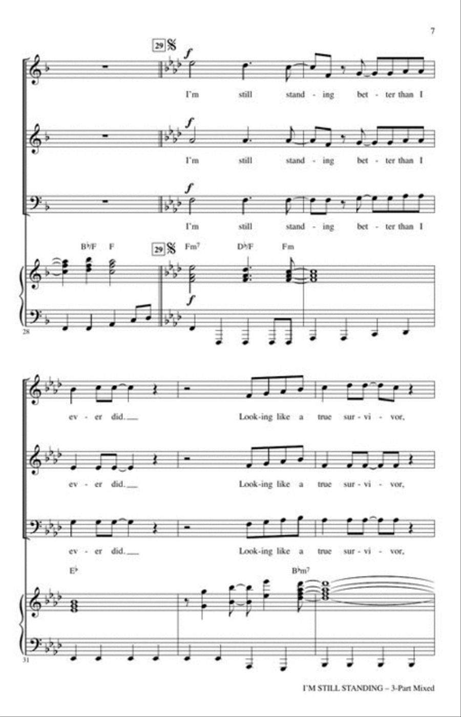 I'm Still Standing 3-Part scores gallery preview page 4
