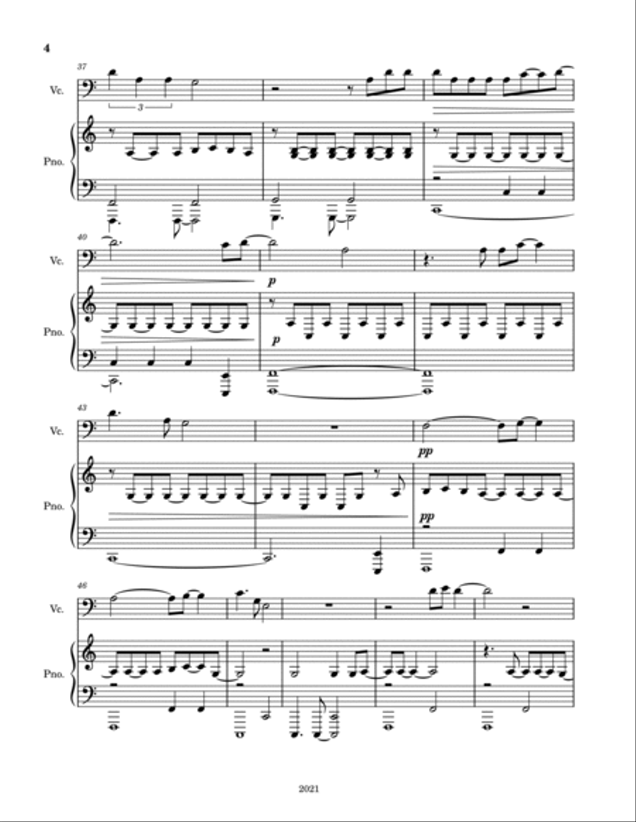 White Dress String Duet scores gallery preview page 4