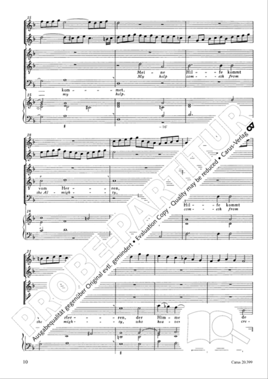 I lift up mine eyes (Ich hebe meine Augen auf zu den Bergen) ATB scores gallery preview page 11