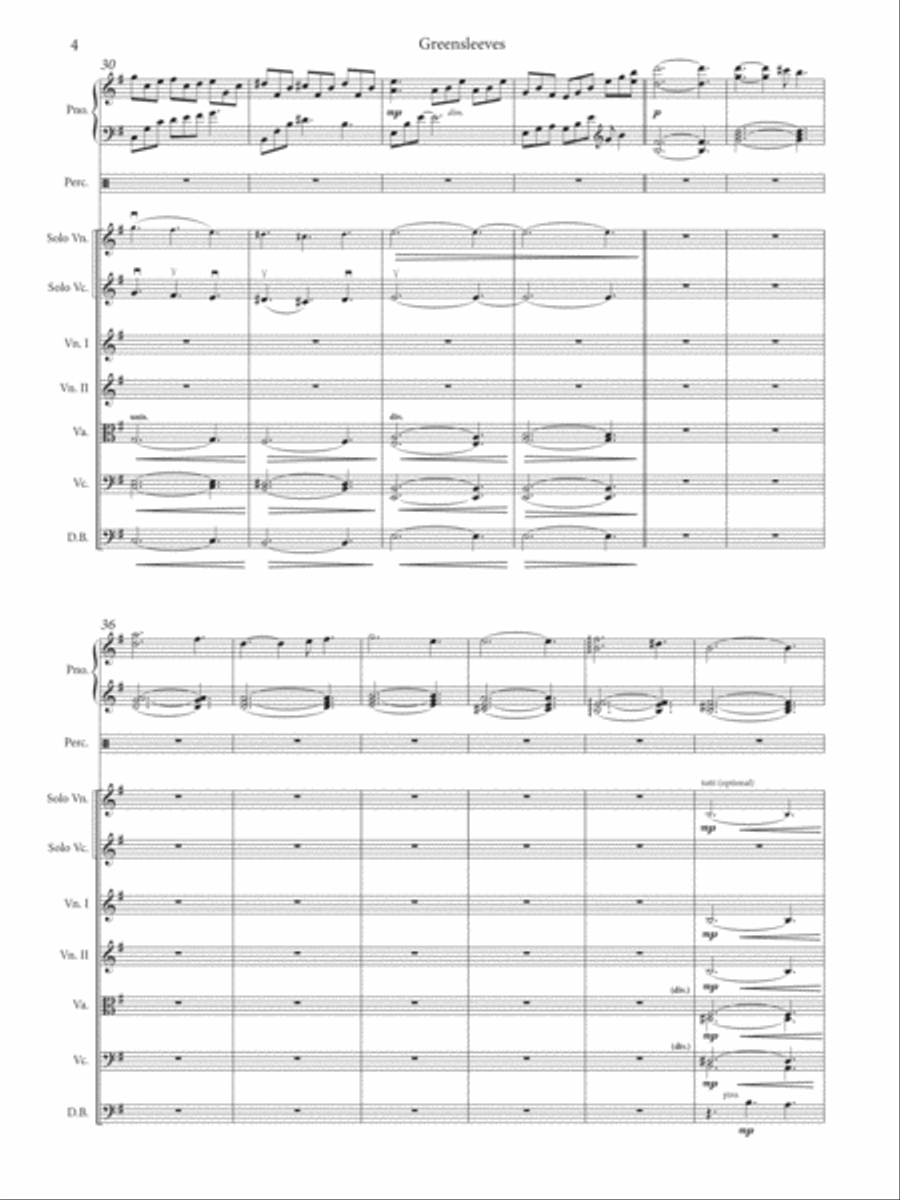 Greensleeves Chamber Orchestra scores gallery preview page 6