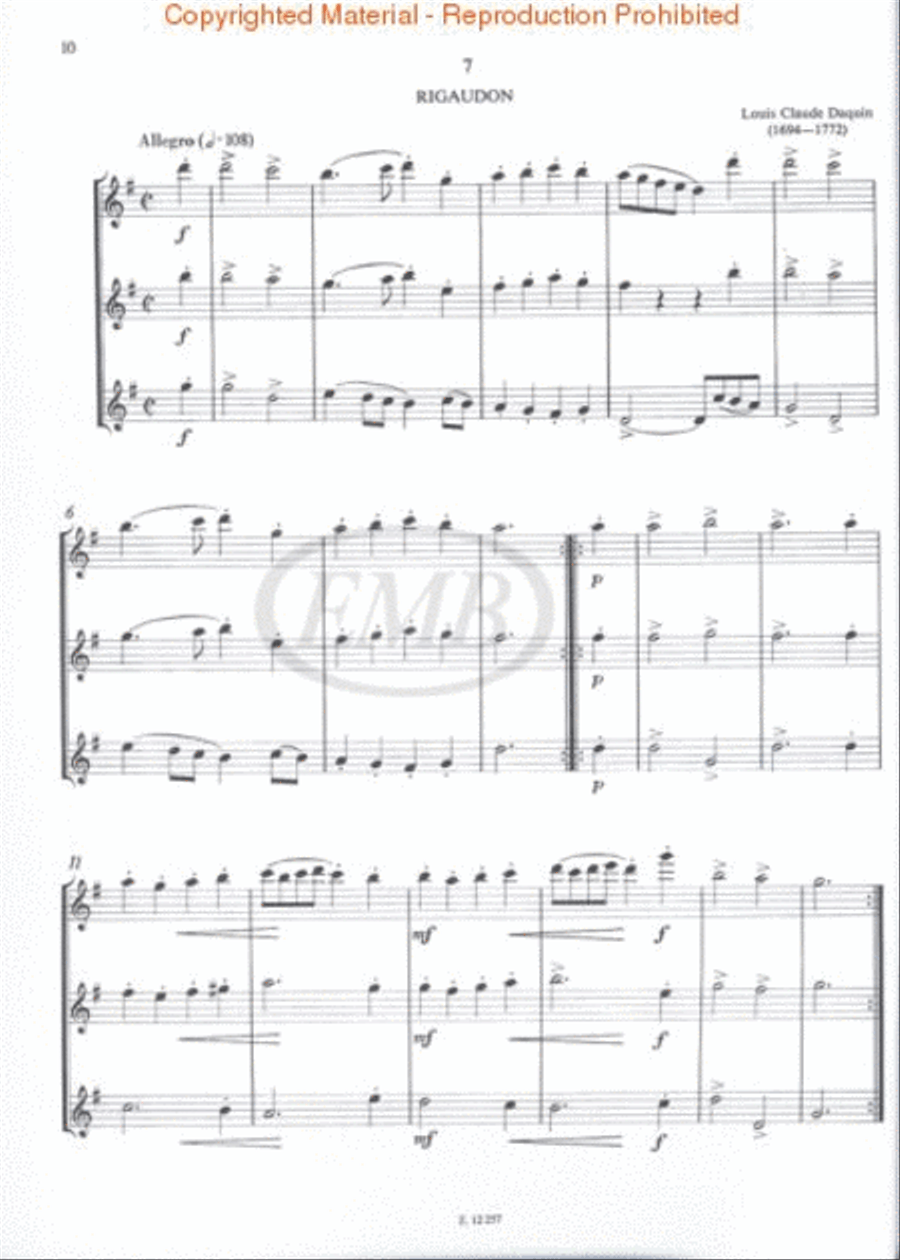 Easy Trios for Flutes Easy Trios for Flutes Flute scores gallery preview page 3