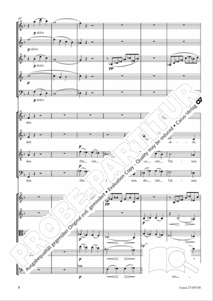 Ein Deutsches Requiem (German Requiem) 4-Part scores gallery preview page 15