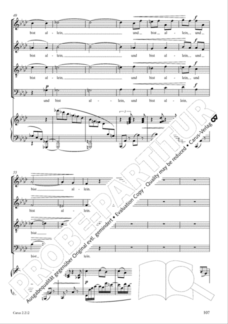 Love songs. Choral collection with CD 4-Part scores gallery preview page 92