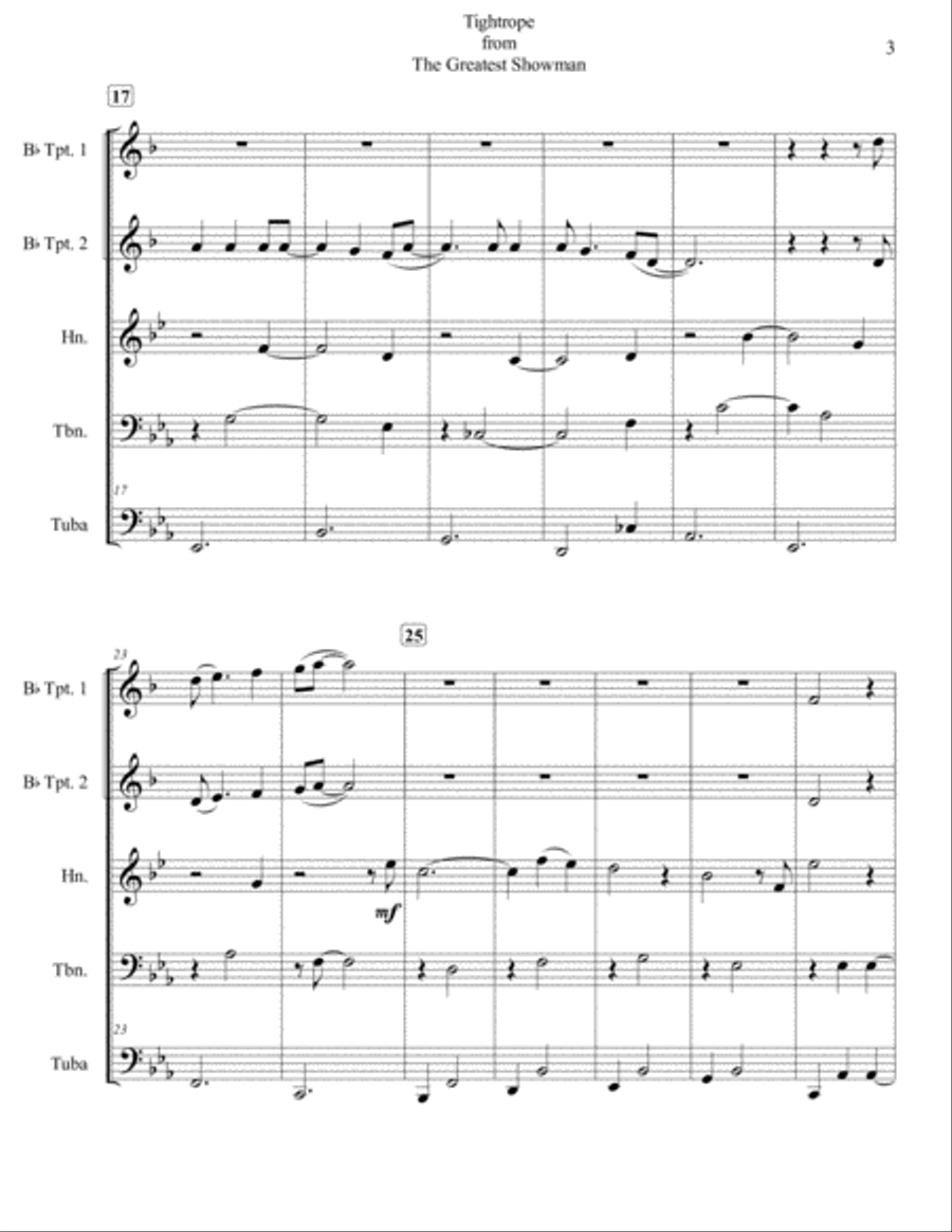Tightrope Brass Ensemble scores gallery preview page 3