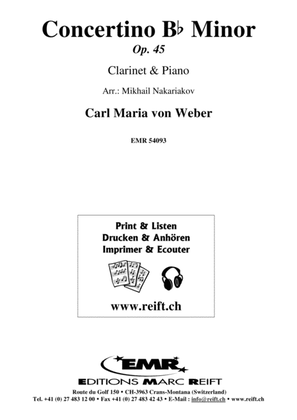 Book cover for Concertino Bb Minor