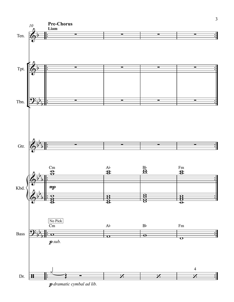 Drag Me Down Drag Me Down Cover Band scores gallery preview page 3