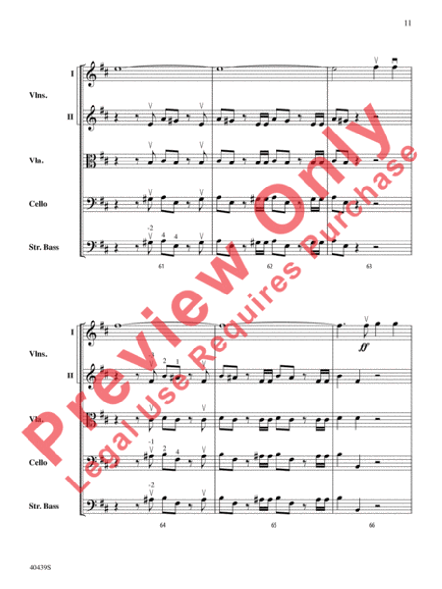 Hallelujah Chorus String Orchestra scores gallery preview page 12