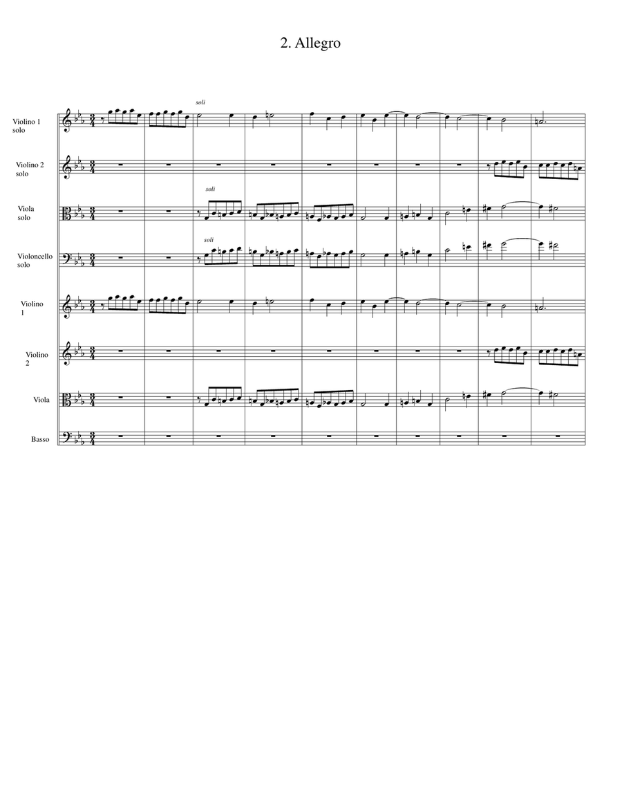 Concerto grosso Op.2, no.2 in C minor String Orchestra scores gallery preview page 5