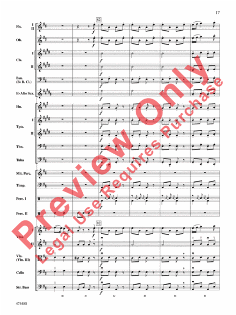I'm Seventeen Come Sunday Full Orchestra scores gallery preview page 18